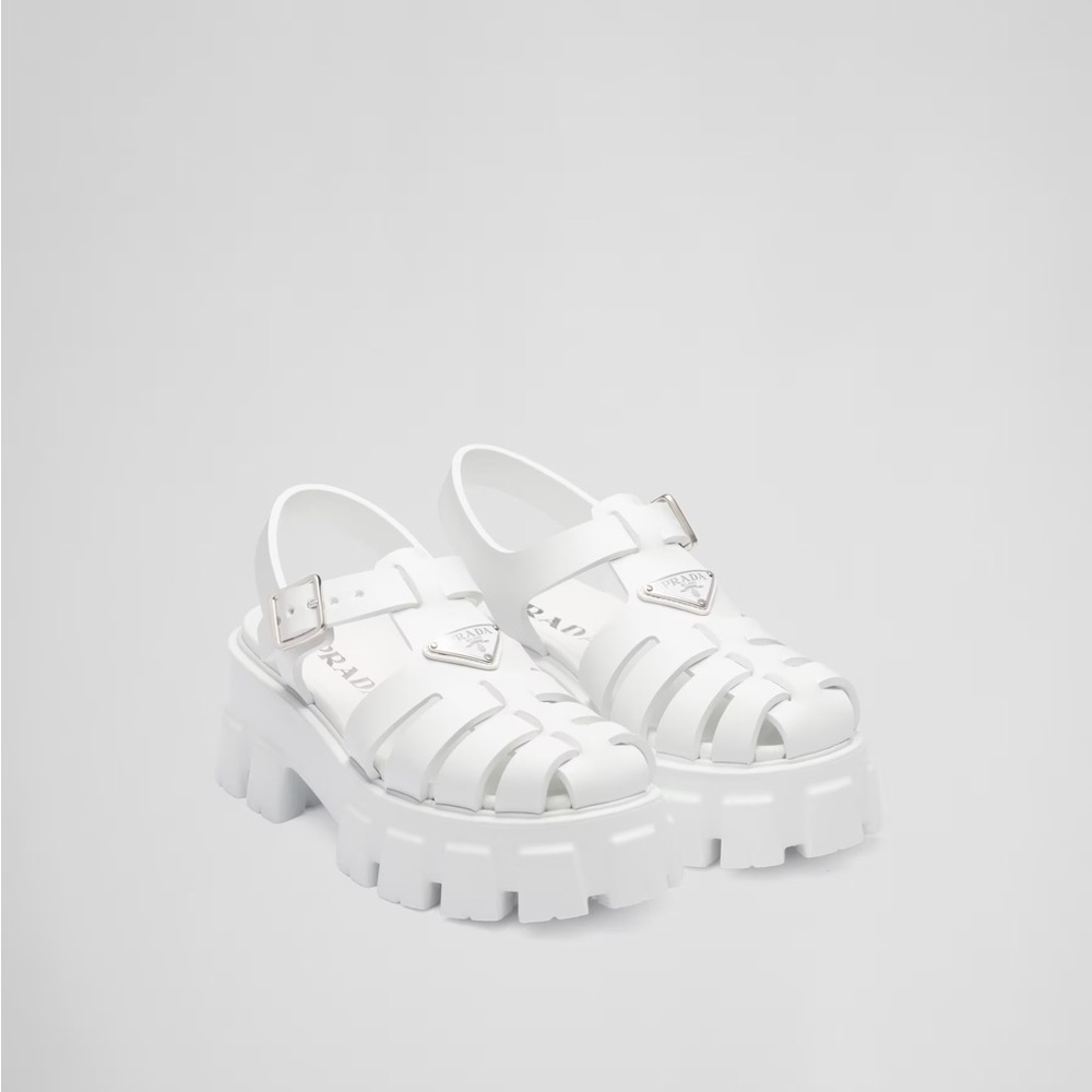 Prada Rubber Monolith sandals - Picture 4 of 5